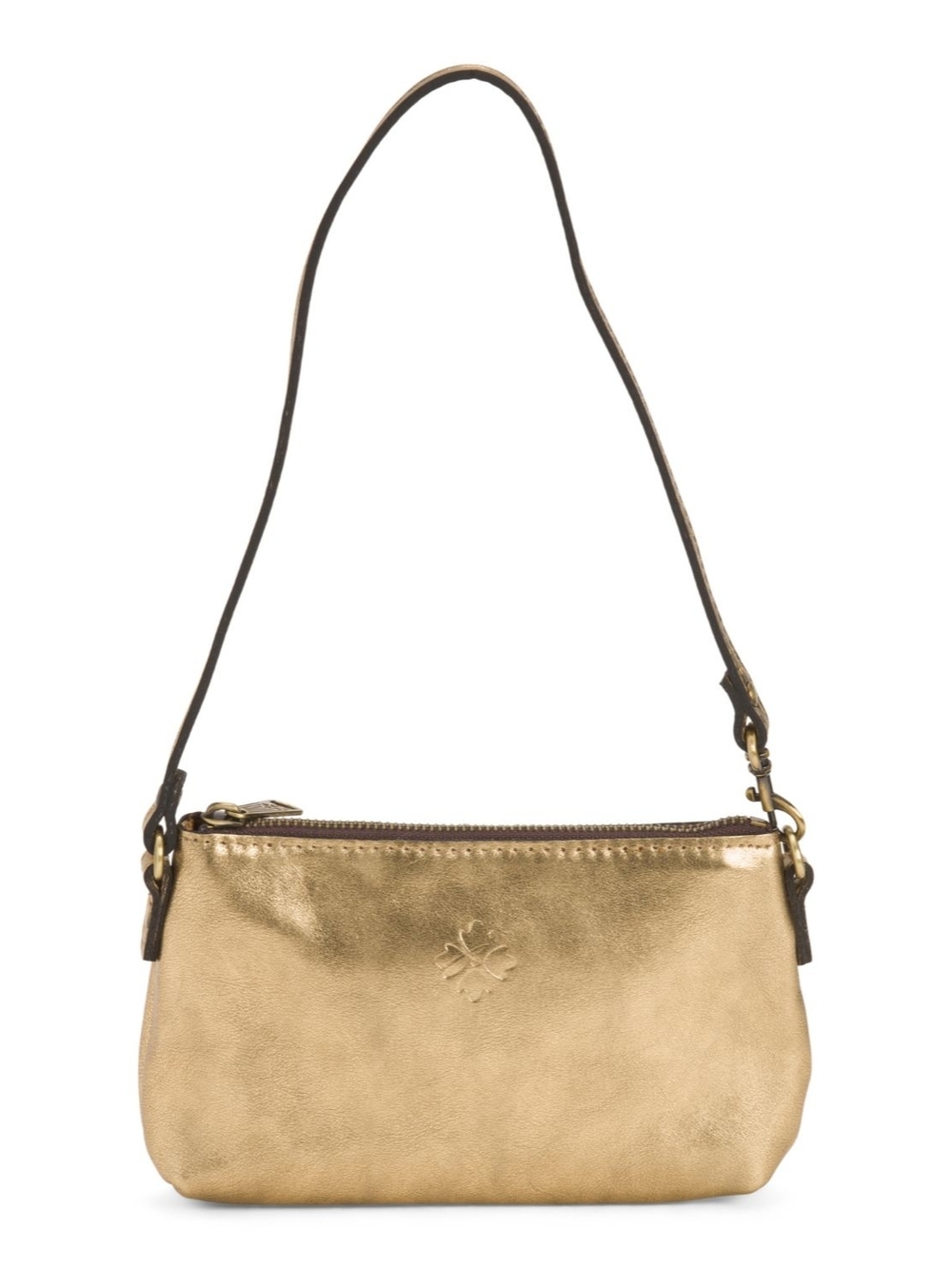 Patricia Nash Metallic Gold Mini Shoulder Bag